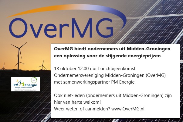 OverMG gaat met ondernemers in gesprek over de stijgende energieprijzen