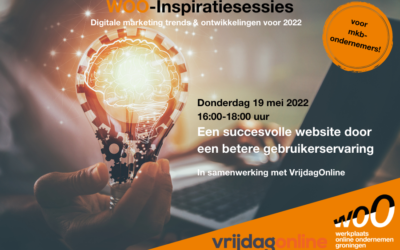 WOO-Inspiratiesessie 19 mei User Experience met VrijdagOnline