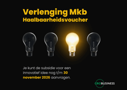 Verlenging Mkb Haalbaarheidsvoucher